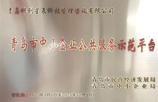 青岛市中小企业公共服务示范平台